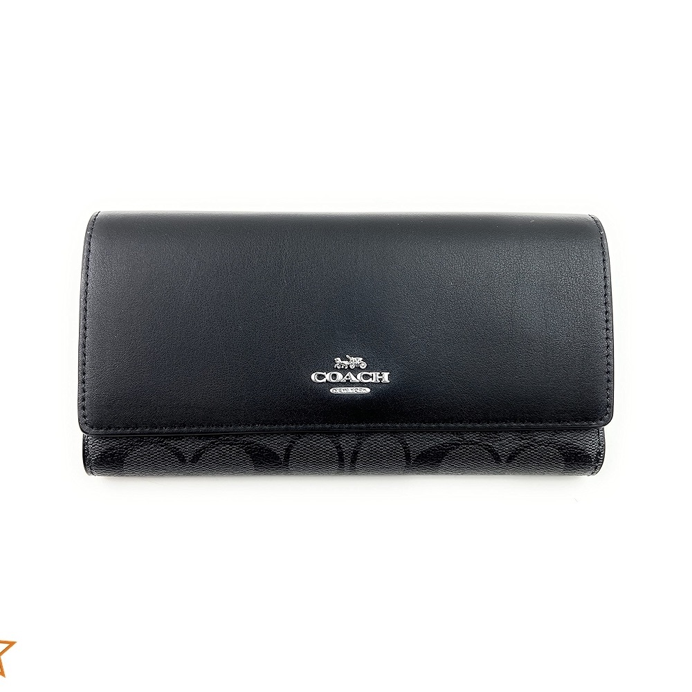 COACH TRIFOLD WALLET IN SIGNATURE CANVAS